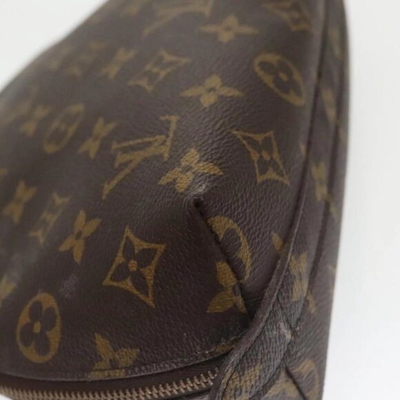 LOUIS VUITTON Monogram Trousse Demi Ronde Cosmetic Pouch M47520 LV Auth 100605 - Picture 3 of 16